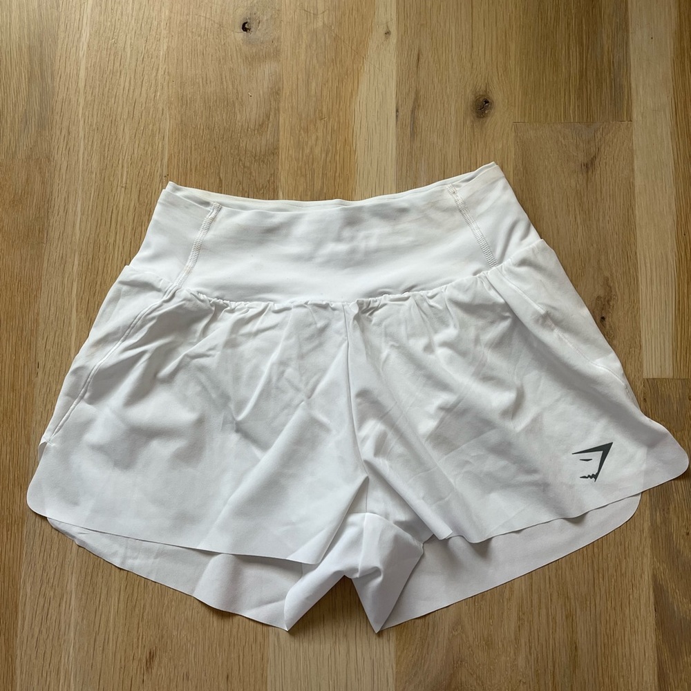 Gymshark white shorts